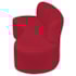Kit Sofá Curvo Amsterdã 140cm e Poltrona Luiza Max Suede Vermelho