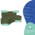 Kit Sofá Curvo Amsterdã 160cm e 2 Poltronas Luiza Max Linho Verde