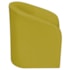 Kit Sofá Curvo Amsterdã 160cm e 2 Poltronas Luiza Max Suede Amarelo