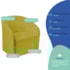 Kit Sofá Curvo Amsterdã 160cm e 2 Poltronas Luiza Max Suede Amarelo