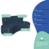 Kit Sofá Curvo Amsterdã 160cm e 2 Poltronas Luiza Max Suede Azul Marinho