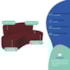 Kit Sofá Curvo Amsterdã 160cm e 2 Poltronas Luiza Max Suede Bordo