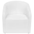 Kit Sofá Curvo Amsterdã 160cm e 2 Poltronas Luiza Max Suede Branco