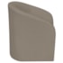 Kit Sofá Curvo Amsterdã 160cm e 2 Poltronas Luiza Max Suede Cappuccino