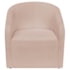Kit Sofá Curvo Amsterdã 160cm e 2 Poltronas Luiza Max Suede Rose