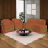 Kit Sofá Curvo Amsterdã 160cm e 2 Poltronas Luiza Max Suede Terracota