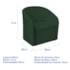Kit Sofá Curvo Amsterdã 160cm e 2 Poltronas Luiza Max Suede Verde