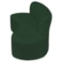 Kit Sofá Curvo Amsterdã 160cm e 2 Poltronas Luiza Max Suede Verde