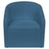 Kit Sofá Curvo Amsterdã 180cm e 2 Poltronas Luiza Max Linho Azul Royal