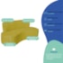 Kit Sofá Curvo Amsterdã 180cm e 2 Poltronas Luiza Max Suede Amarelo