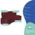 Kit Sofá Curvo Amsterdã 180cm e Poltrona Luiza Max Suede Bordo