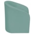 Kit Sofá Curvo Amsterdã 200cm e 2 Poltronas Luiza Max Suede Azul Tiffany