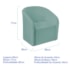 Kit Sofá Curvo Amsterdã 200cm e 2 Poltronas Luiza Max Suede Azul Tiffany
