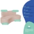 Kit Sofá Curvo Amsterdã 200cm e 2 Poltronas Luiza Max Suede Rose