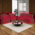 Kit Sofá Curvo Amsterdã 200cm e 2 Poltronas Luiza Max Suede Cappuccino