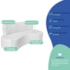 Kit Sofá Curvo Amsterdã 200cm e Poltrona Luiza Max Bouclé Branco