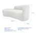 Kit Sofá Curvo França 140cm L.E e 2 Poltronas Luiza Max Conforto, Elegância e Design Moderno Bouclé Branco