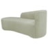 Kit Sofá Curvo França 140cm L.E e 2 Poltronas Luiza Max Conforto, Elegância e Design Moderno Bouclé Verde Oliva