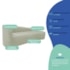Kit Sofá Curvo França 140cm LD. e 2 Poltronas Luiza Max Conforto, Elegância e Design Moderno Bouclé Verde Oliva