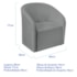 Kit Sofá Curvo França 140cm LD. e 2 Poltronas Luiza Max Conforto, Elegância e Design Moderno Bouclé Cinza