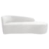 Kit Sofá Curvo França 140cm LD. e 2 Poltronas Luiza Max Conforto, Elegância e Design Moderno Bouclé Branco