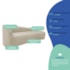 Kit Sofá Curvo França 140cm LD. e 2 Poltronas Luiza Max Conforto, Elegância e Design Moderno Linho Bege