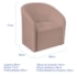 Kit Sofá Curvo França 140cm LD. e 2 Poltronas Luiza Max Conforto, Elegância e Design Moderno Linho Rose