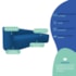Kit Sofá Curvo França 140cm LD. e Poltrona Luiza Max Conforto, Elegância e Design Moderno Linho Azul Royal