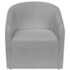 Kit Sofá Curvo França 140cm LD. e Poltrona Luiza Max Conforto, Elegância e Design Moderno Linho Cinza Claro