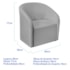 Kit Sofá Curvo França 140cm LD. e Poltrona Luiza Max Conforto, Elegância e Design Moderno Linho Cinza Claro