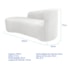 Kit Sofá Curvo França 160cm L.E e 2 Poltronas Luiza Max Conforto, Elegância e Design Moderno Bouclé Branco