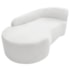 Kit Sofá Curvo França 160cm L.E e 2 Poltronas Luiza Max Conforto, Elegância e Design Moderno Bouclé Branco