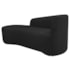Kit Sofá Curvo França 160cm L.E e 2 Poltronas Luiza Max Conforto, Elegância e Design Moderno Bouclé Preto