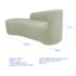 Kit Sofá Curvo França 160cm L.E e 2 Poltronas Luiza Max Conforto, Elegância e Design Moderno Bouclé Verde Oliva