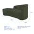 Kit Sofá Curvo França 160cm L.E e 2 Poltronas Luiza Max Conforto, Elegância e Design Moderno Linho Verde