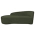 Kit Sofá Curvo França 160cm L.E e 2 Poltronas Luiza Max Conforto, Elegância e Design Moderno Linho Verde