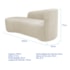 Kit Sofá Curvo França 160cm L.E e Poltrona Luiza Max Conforto, Elegância e Design Moderno Bouclé Bege