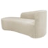 Kit Sofá Curvo França 160cm L.E e Poltrona Luiza Max Conforto, Elegância e Design Moderno Bouclé Bege