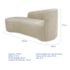 Kit Sofá Curvo França 160cm L.E e Poltrona Luiza Max Conforto, Elegância e Design Moderno Linho Bege