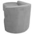 Kit Sofá Curvo França 160cm L.E e Poltrona Luiza Max Conforto, Elegância e Design Moderno Linho Cinza Claro