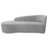 Kit Sofá Curvo França 160cm L.E e Poltrona Luiza Max Conforto, Elegância e Design Moderno Linho Cinza Claro