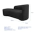 Kit Sofá Curvo França 160cm L.E e Poltrona Luiza Max Conforto, Elegância e Design Moderno Linho Preto
