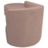 Kit Sofá Curvo França 160cm L.E e Poltrona Luiza Max Conforto, Elegância e Design Moderno Linho Rose