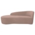 Kit Sofá Curvo França 160cm L.E e Poltrona Luiza Max Conforto, Elegância e Design Moderno Linho Rose