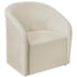 Kit Sofá Curvo França 160cm LD. e 2 Poltronas Luiza Max Conforto, Elegância e Design Moderno Bouclé Bege