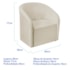 Kit Sofá Curvo França 160cm LD. e 2 Poltronas Luiza Max Conforto, Elegância e Design Moderno Bouclé Bege