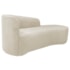 Kit Sofá Curvo França 160cm LD. e 2 Poltronas Luiza Max Conforto, Elegância e Design Moderno Bouclé Bege