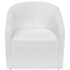 Kit Sofá Curvo França 160cm LD. e 2 Poltronas Luiza Max Conforto, Elegância e Design Moderno Bouclé Branco