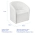 Kit Sofá Curvo França 160cm LD. e 2 Poltronas Luiza Max Conforto, Elegância e Design Moderno Bouclé Branco
