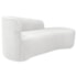 Kit Sofá Curvo França 160cm LD. e 2 Poltronas Luiza Max Conforto, Elegância e Design Moderno Bouclé Branco